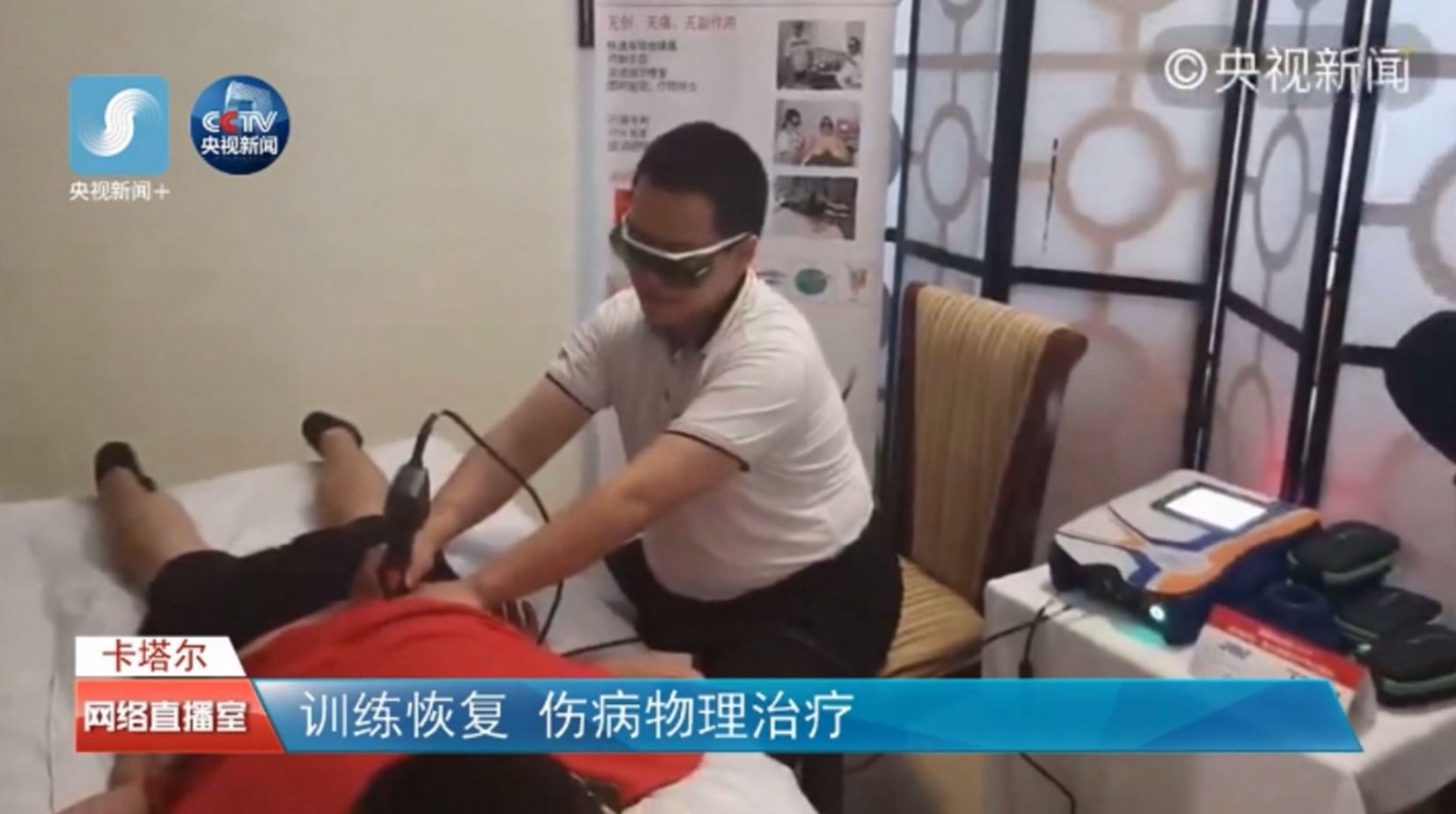 MLS Laser treatment on CCTV Network