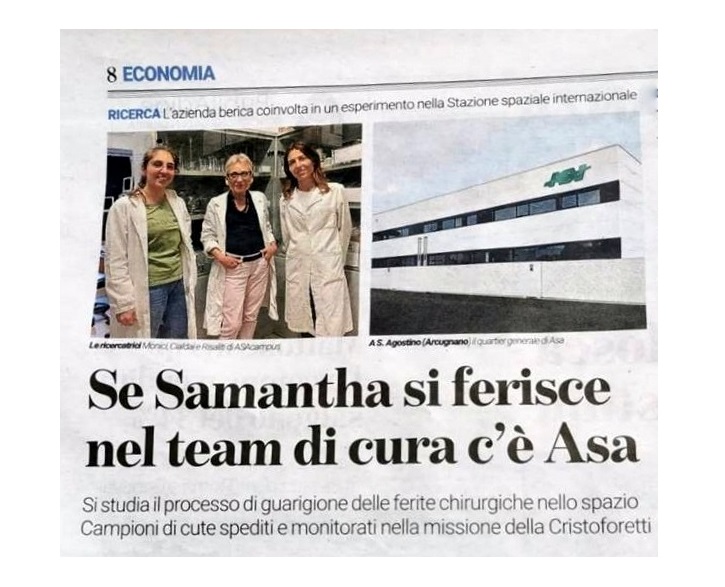 Giornale di Vicenza - ASAcampus e Suture in Space