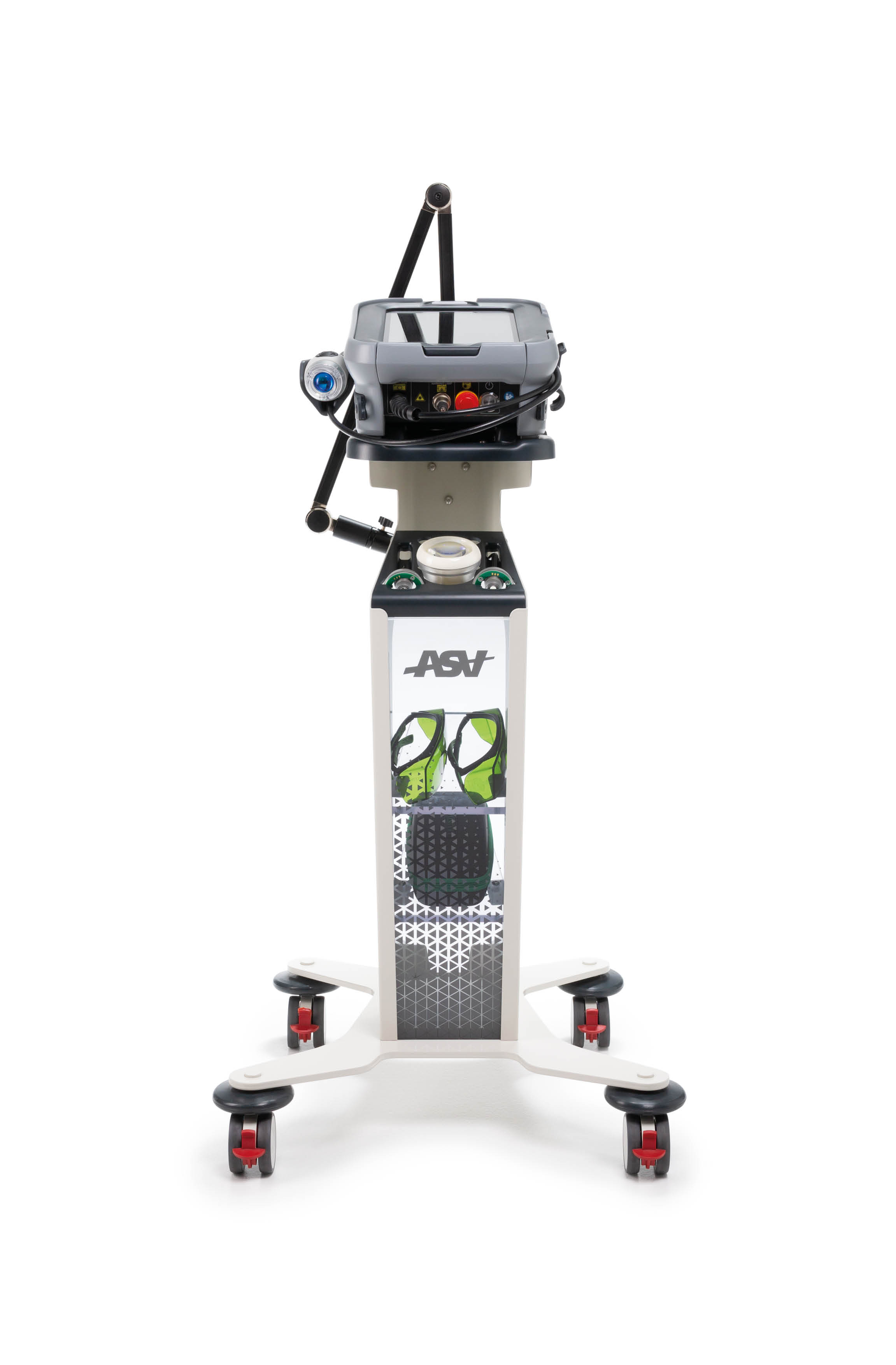 M-Hi laser device with trolley