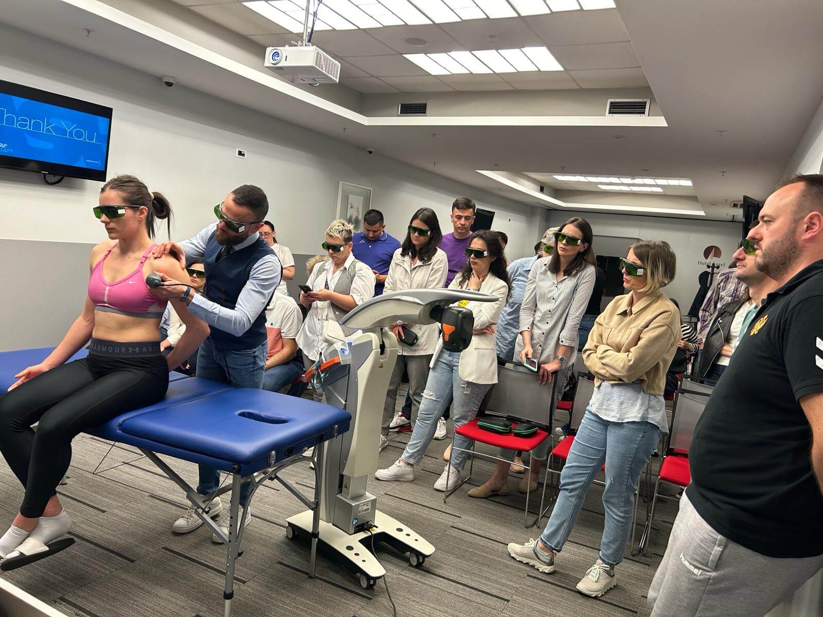 M8 laser therapy device training - Montenegro