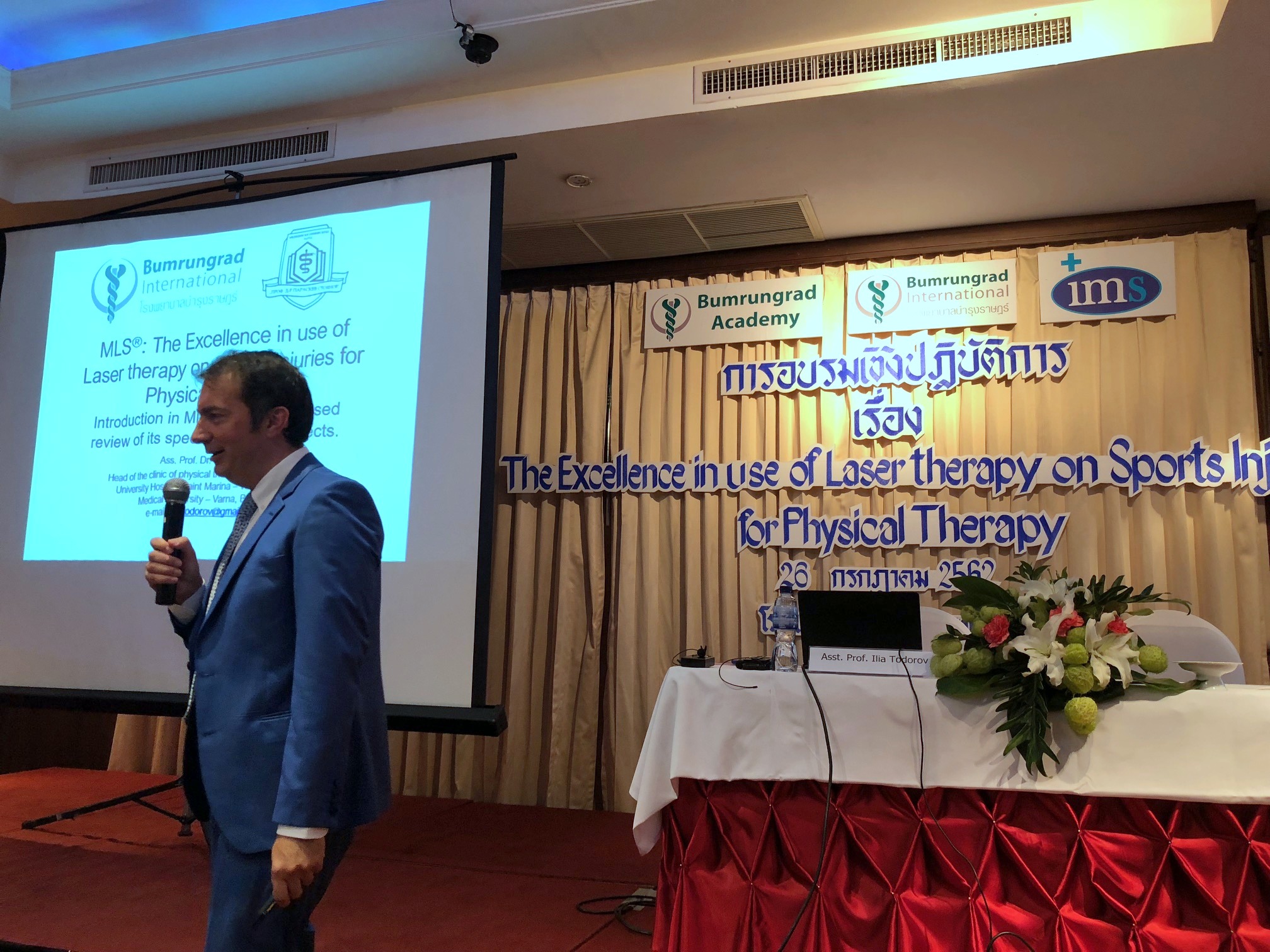 Todorov laser speech at Bumrungrad Hospital - Thailand 2019
