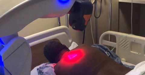 MLS Laser therapy treatment on COVID inflammation